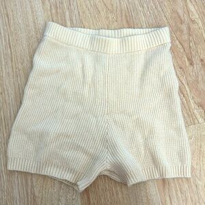 Siobhan Anthropologie Saturday Sunday sweater shorts size M in Cream Lounge Set